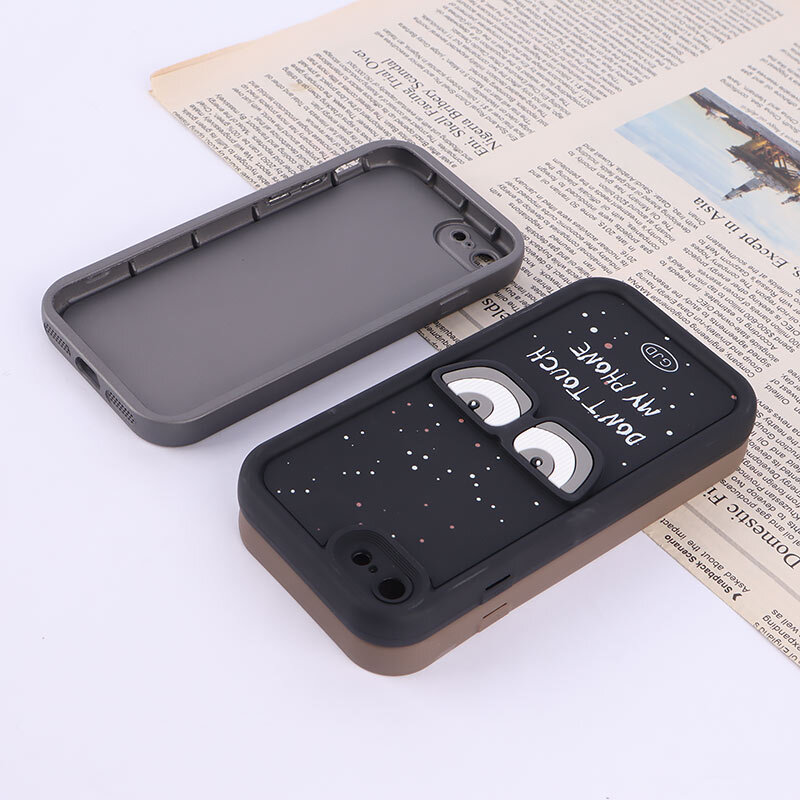 قاب سولید آیفون iPhone 7 / 8 / SE 2020 برجسته محافظ لنزدار