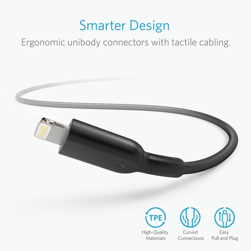 کابل آیفونی فست شارژ Anker PowerLine II A8432 0.9m