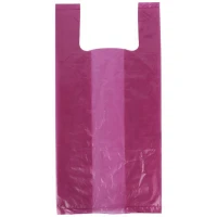 نایلون دسته دار شفاف قرمز سایز 55*45 سانتی متر بسته 1 کیلویی