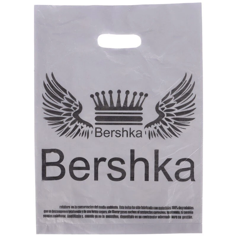نایلون دسته دار طرح برشکا سایز 40*28 سانتی متر بسته 1 کیلویی