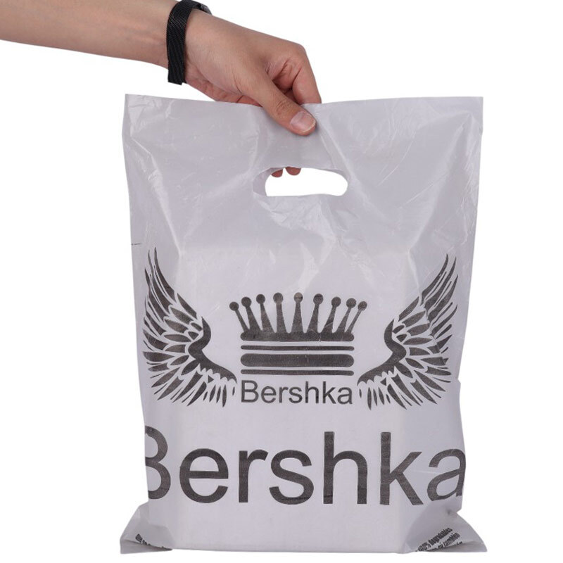 نایلون دسته دار طرح برشکا سایز 40*28 سانتی متر بسته 1 کیلویی