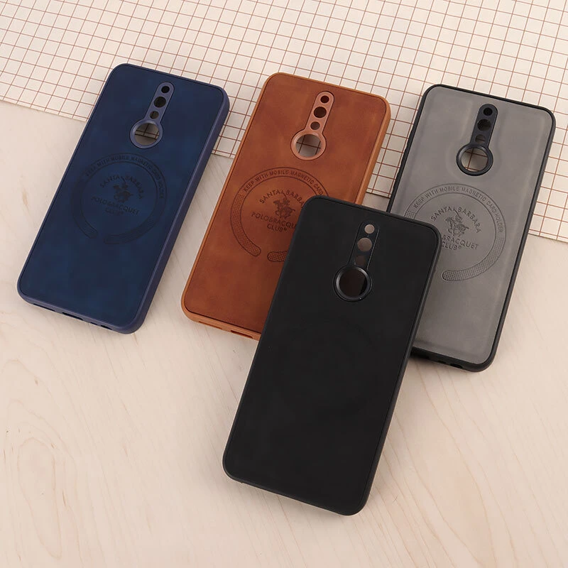 قاب چرمی Polo & Racquet Club شیائومی Redmi 8 طرح مگ سیف محافظ لنزدار