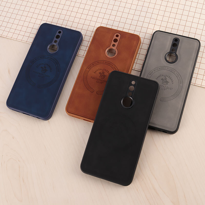 قاب چرمی Polo & Racquet Club شیائومی Redmi 8 طرح مگ سیف محافظ لنزدار