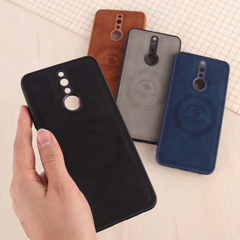 قاب چرمی Polo & Racquet Club شیائومی Redmi 8 طرح مگ سیف محافظ لنزدار
