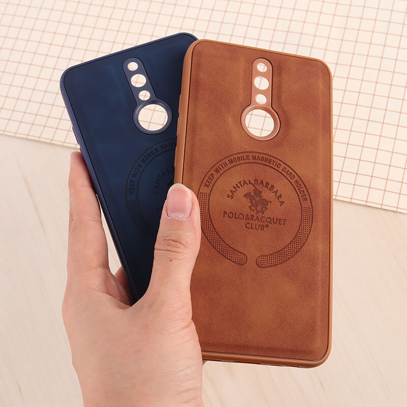 قاب چرمی Polo & Racquet Club شیائومی Redmi 8 طرح مگ سیف محافظ لنزدار