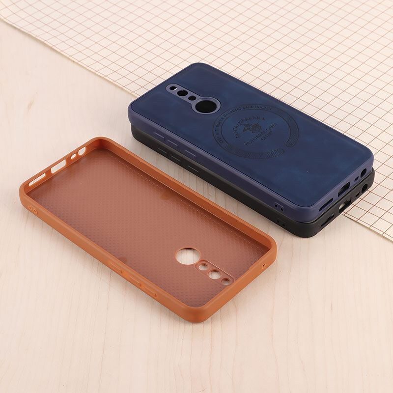 قاب چرمی Polo & Racquet Club شیائومی Redmi 8 طرح مگ سیف محافظ لنزدار