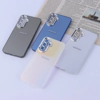 قاب PC سامسونگ Galaxy A56 براق متال محافظ لنزدار