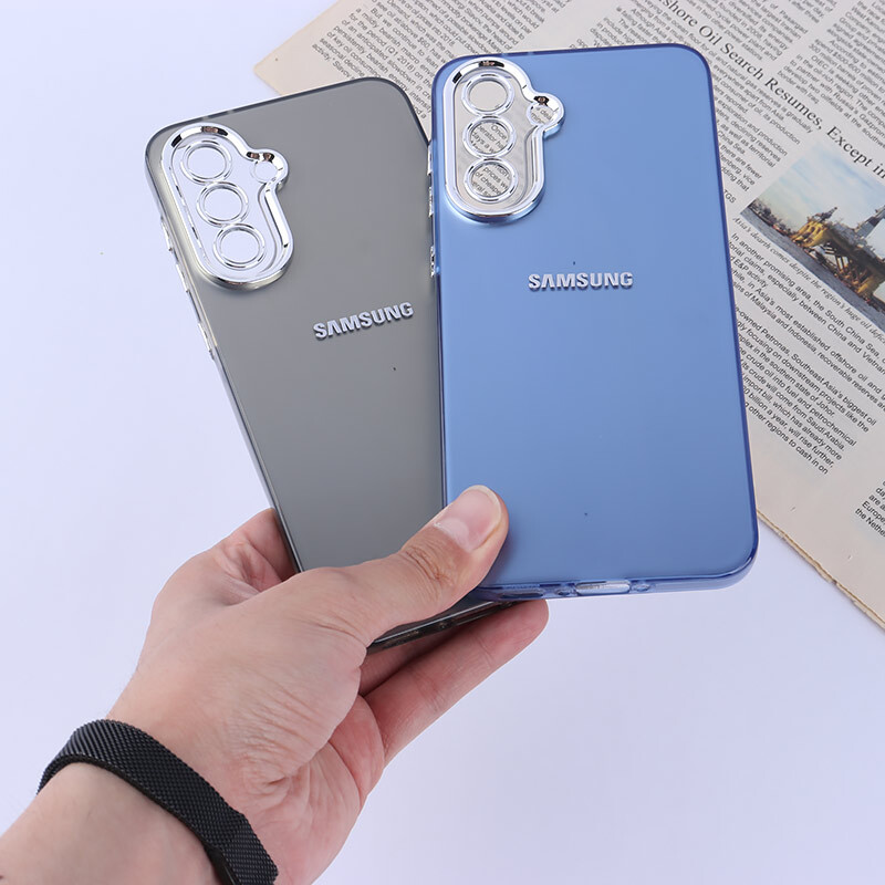 قاب PC سامسونگ Galaxy A56 براق متال محافظ لنزدار