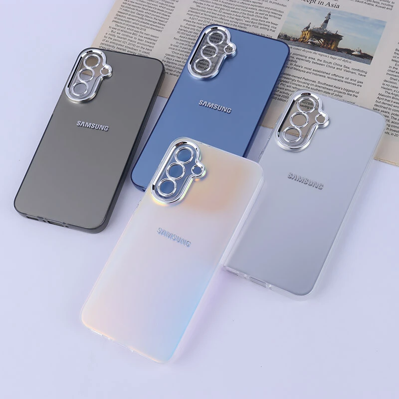 قاب PC سامسونگ Galaxy A36 براق متال محافظ لنزدار