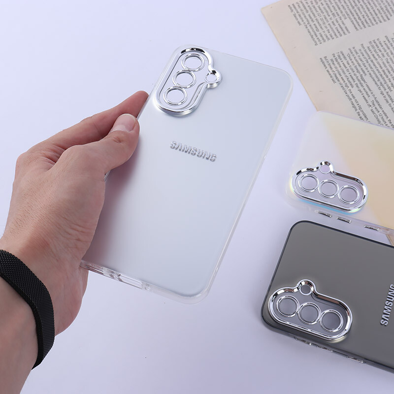 قاب PC سامسونگ Galaxy A36 براق متال محافظ لنزدار
