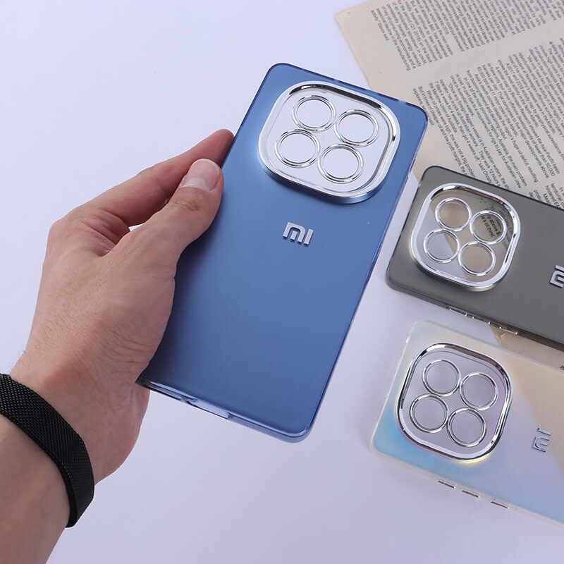 قاب PC شیائومی Redmi Note 14 Pro 4G براق متال محافظ لنزدار
