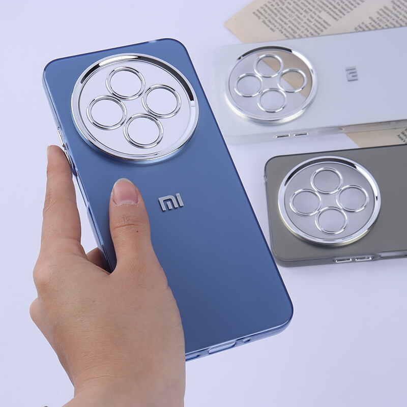 قاب PC شیائومی Redmi A4 براق متال محافظ لنزدار