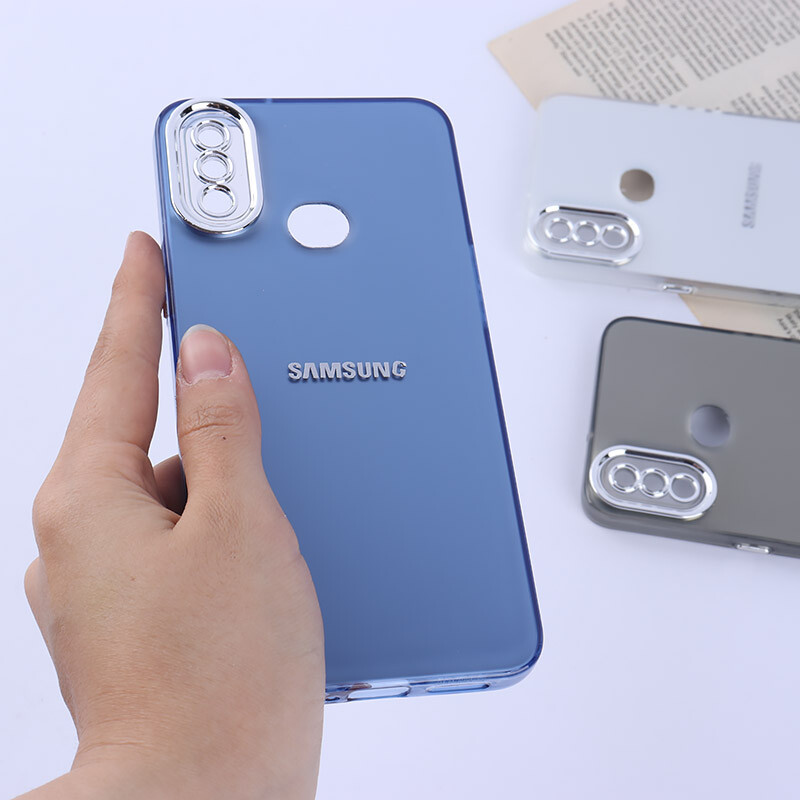 قاب PC سامسونگ Galaxy A10s براق متال محافظ لنزدار