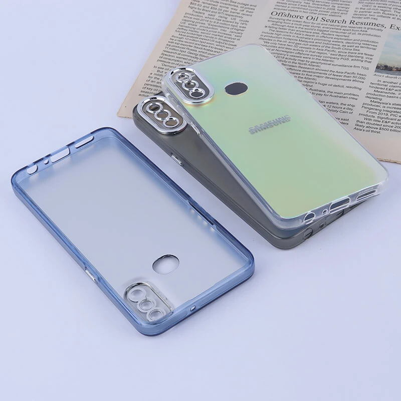 قاب PC سامسونگ Galaxy A10s براق متال محافظ لنزدار