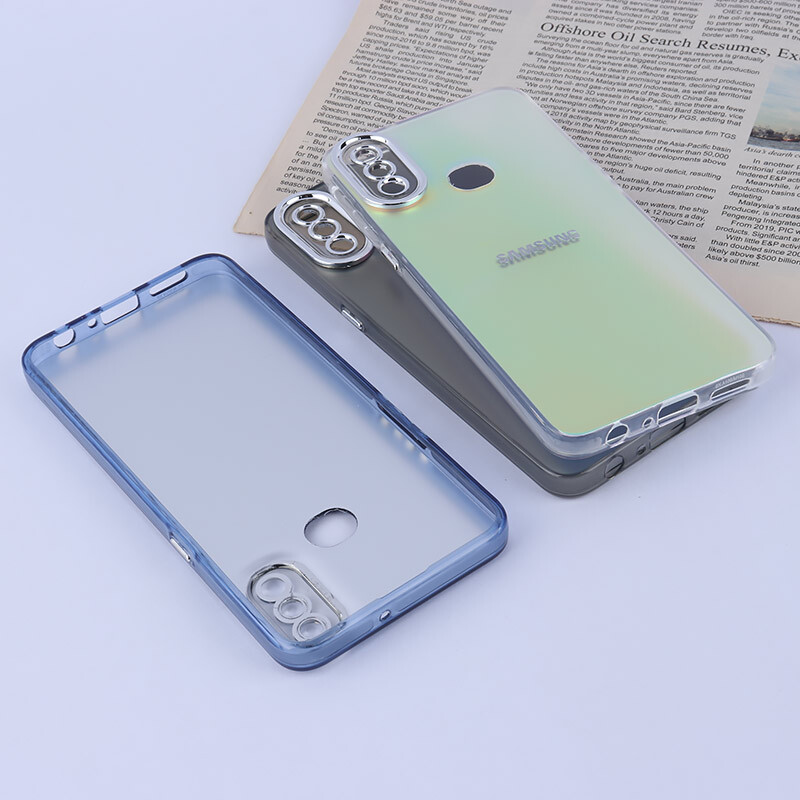 قاب PC سامسونگ Galaxy A10s براق متال محافظ لنزدار