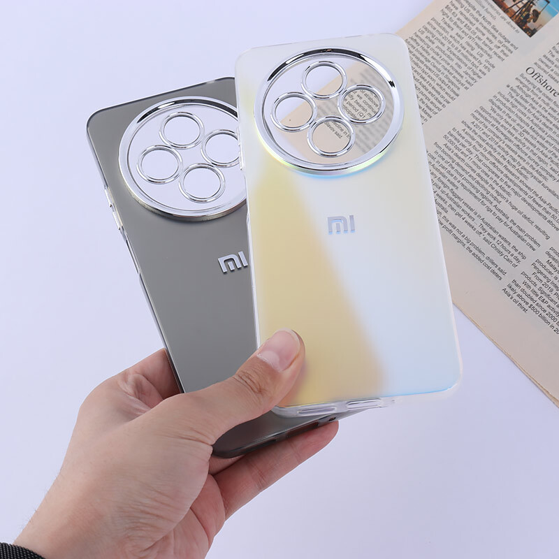 قاب PC شیائومی Redmi 14C / Poco C75 براق متال محافظ لنزدار
