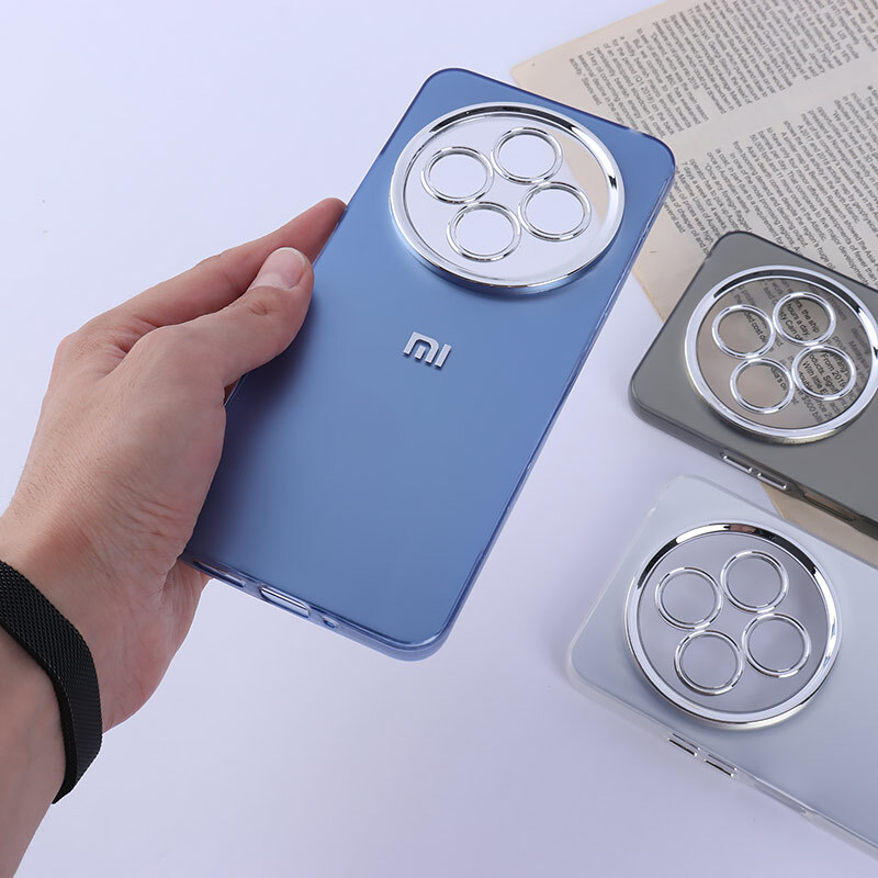 قاب PC شیائومی Redmi 14C / Poco C75 براق متال محافظ لنزدار