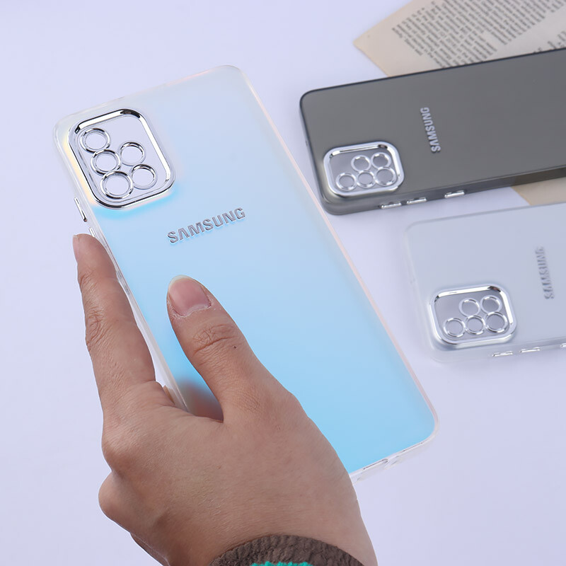 قاب PC سامسونگ Galaxy A51 4G براق متال محافظ لنزدار