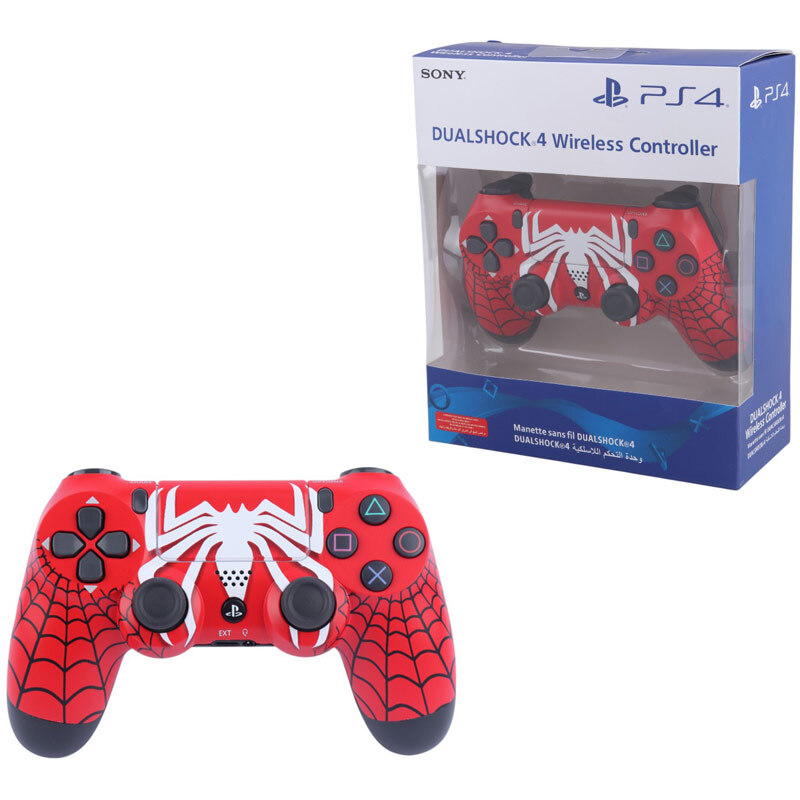 دسته بازی بی سیم SONY PlayStation 4 DualShock 4 High Copy طرح Spider Man کد 11
