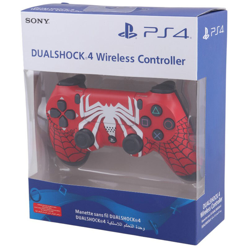 دسته بازی بی سیم SONY PlayStation 4 DualShock 4 High Copy طرح Spider Man کد 11