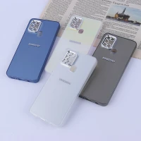 قاب PC سامسونگ Galaxy A21s براق متال محافظ لنزدار