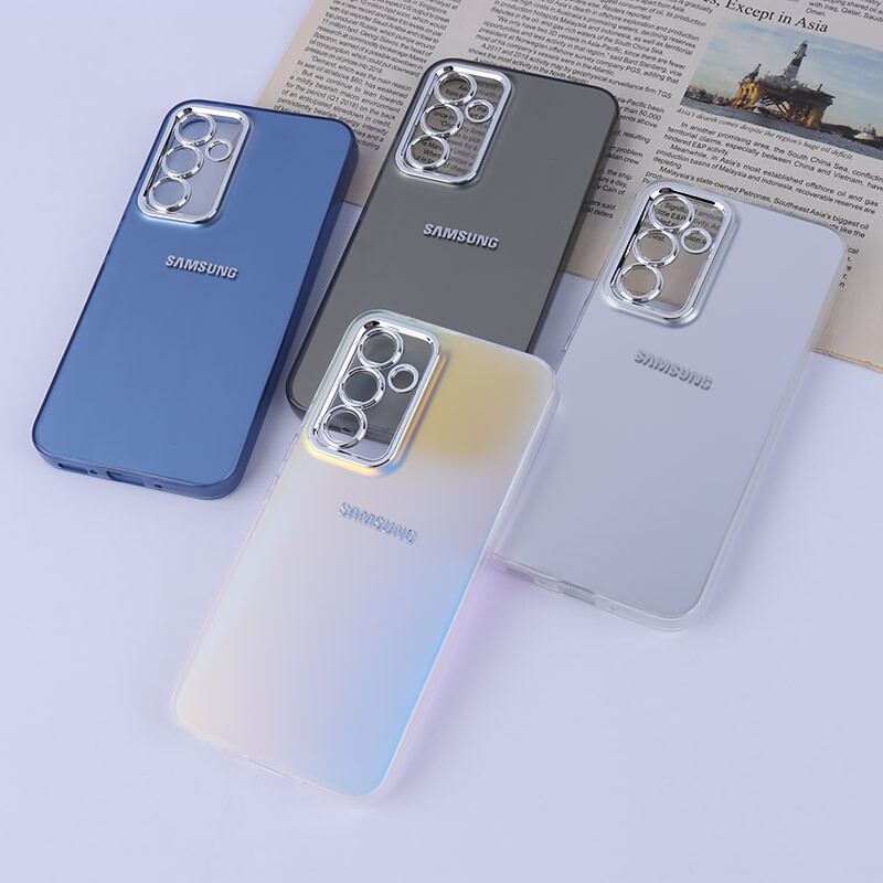 قاب PC سامسونگ Galaxy A54 براق متال محافظ لنزدار