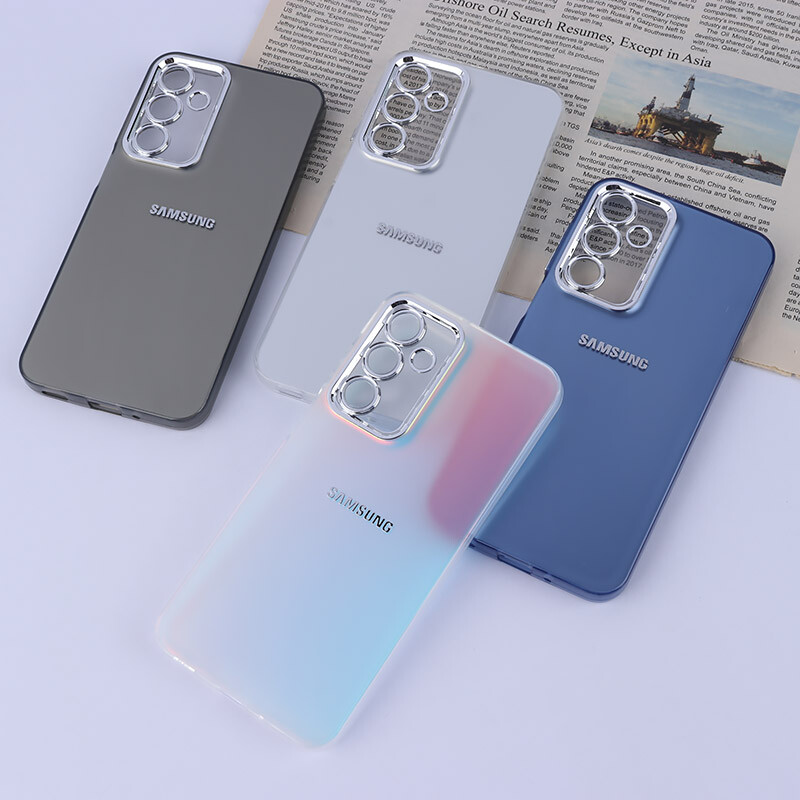 قاب PC سامسونگ Galaxy A16 4G / A16 5G براق متال محافظ لنزدار