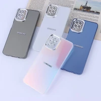 قاب PC سامسونگ Galaxy A12 / M12 براق متال محافظ لنزدار