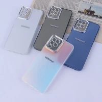 قاب PC سامسونگ Galaxy A22 4G / M22 / M32 4G براق متال محافظ لنزدار