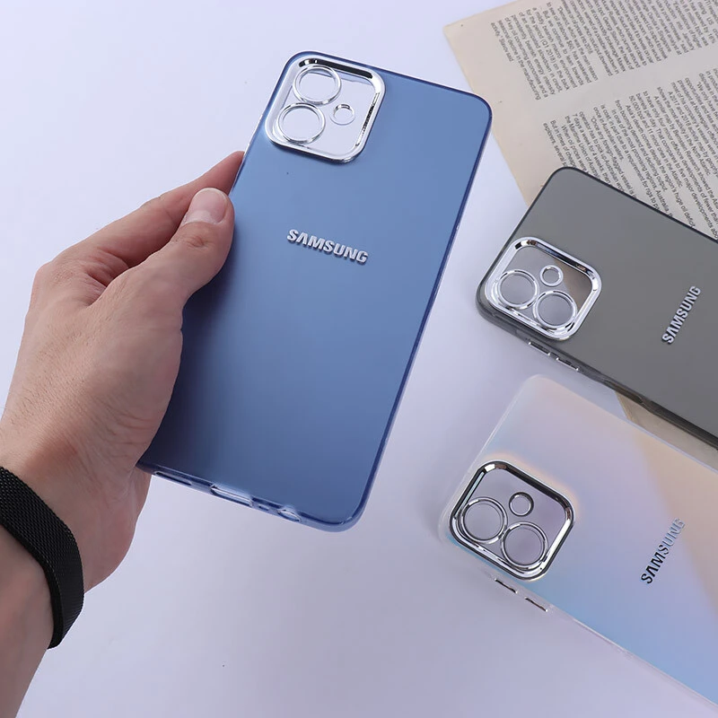 قاب PC سامسونگ Galaxy A06 براق متال محافظ لنزدار