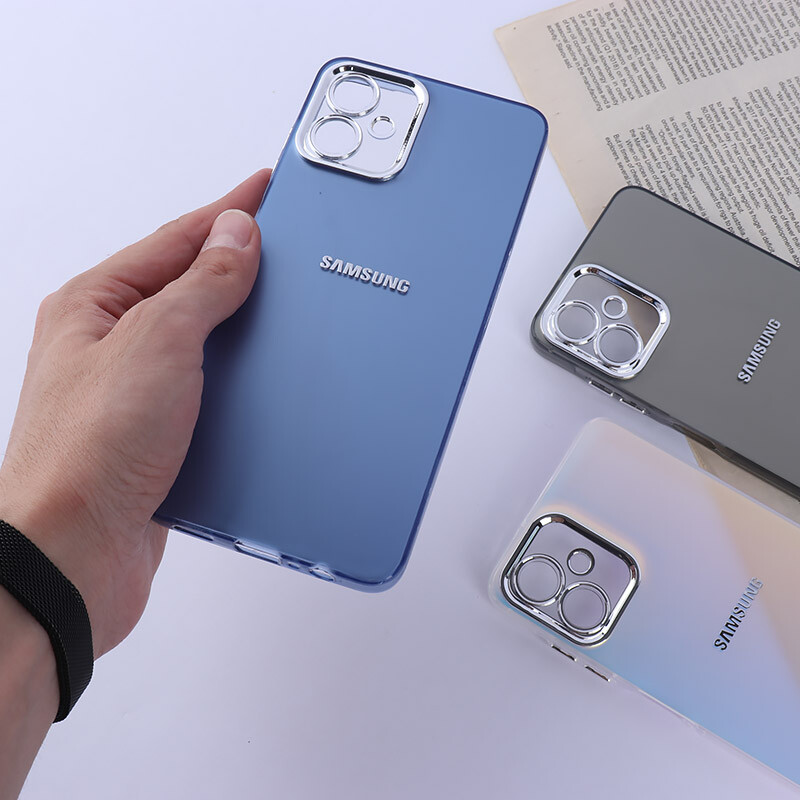قاب PC سامسونگ Galaxy A06 براق متال محافظ لنزدار