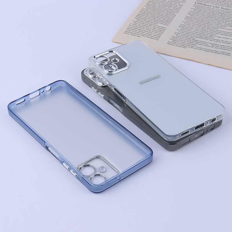 قاب PC سامسونگ Galaxy A06 براق متال محافظ لنزدار