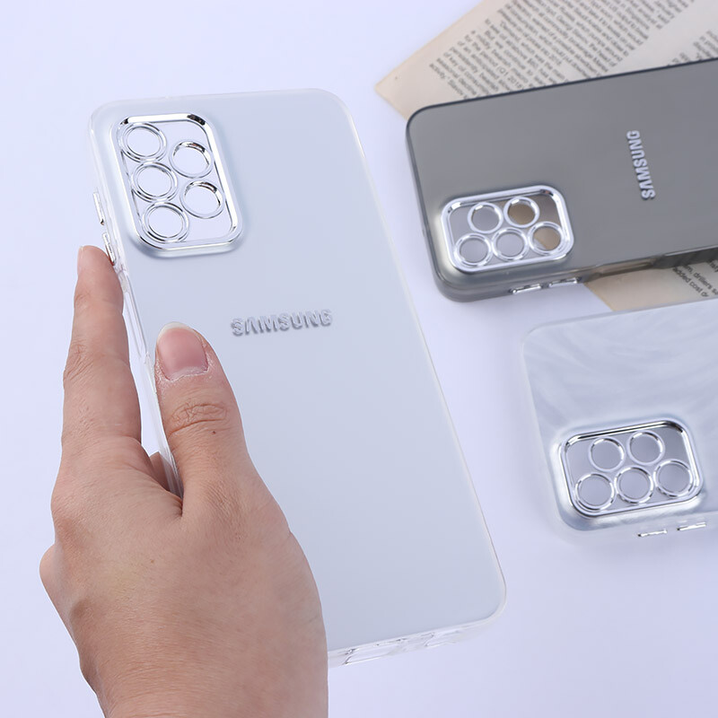 قاب PC سامسونگ Galaxy A13 4G براق متال محافظ لنزدار