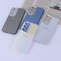 قاب PC سامسونگ Galaxy S24 FE براق متال محافظ لنزدار
