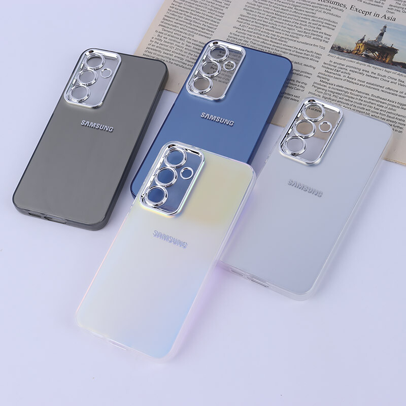 قاب PC سامسونگ Galaxy S24 FE براق متال محافظ لنزدار