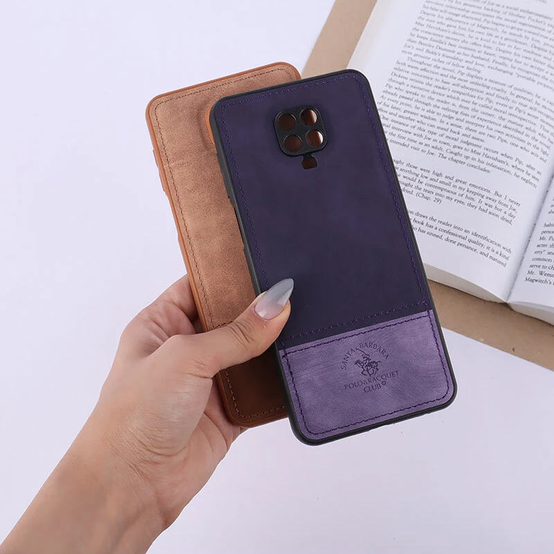 قاب چرمی Polo & Racquet Club شیائومی Redmi Note 9S / Note 9 Pro / Note 10 Lite دو تکه محافظ لنزدار