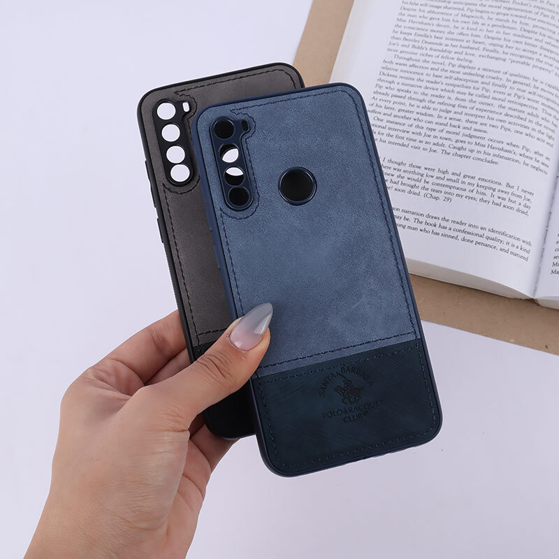 قاب چرمی Polo & Racquet Club شیائومی Redmi Note 8 دو تکه محافظ لنزدار