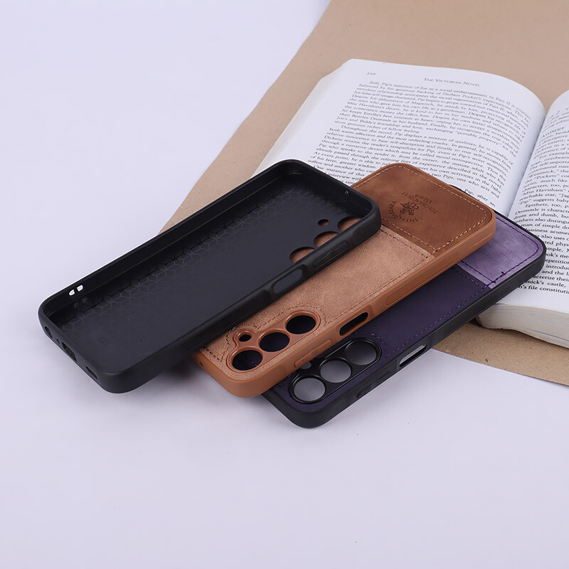 قاب چرمی Polo & Racquet Club سامسونگ Galaxy A25 دو تکه محافظ لنزدار