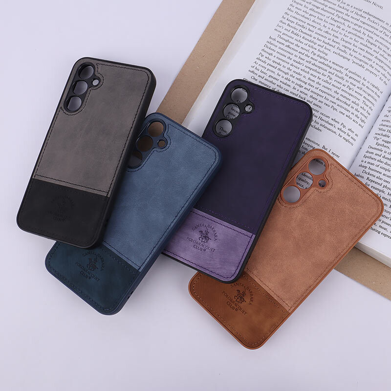 قاب چرمی Polo & Racquet Club سامسونگ Galaxy A25 دو تکه محافظ لنزدار