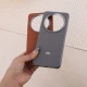 قاب چرمی ژله ای Leather شیائومی Redmi 14C / Poco C75 لوگو متال
