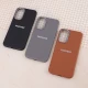 قاب چرمی ژله ای Leather سامسونگ Galaxy A34 لوگو متال