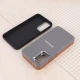 قاب چرمی ژله ای Leather سامسونگ Galaxy A34 لوگو متال
