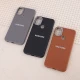قاب چرمی ژله ای Leather سامسونگ Galaxy A11 / M11 لوگو متال