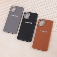 قاب چرمی ژله ای Leather سامسونگ Galaxy A51 4G لوگو متال