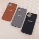 قاب چرمی ژله ای Leather سامسونگ Galaxy A04 لوگو متال