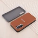 قاب چرمی ژله ای Leather سامسونگ Galaxy S21 FE 5G لوگو متال