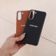 قاب چرمی ژله ای Leather سامسونگ Galaxy S21 FE 5G لوگو متال