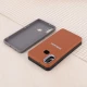 قاب چرمی ژله ای Leather سامسونگ Galaxy A10s لوگو متال