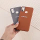 قاب چرمی ژله ای Leather سامسونگ Galaxy A10s لوگو متال