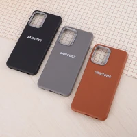 قاب چرمی ژله ای Leather سامسونگ Galaxy A32 4G لوگو متال